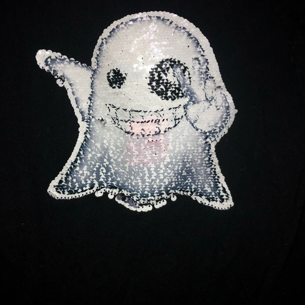 Children’s place flippable ghost Halloween long sleeve shirt 10/12‎